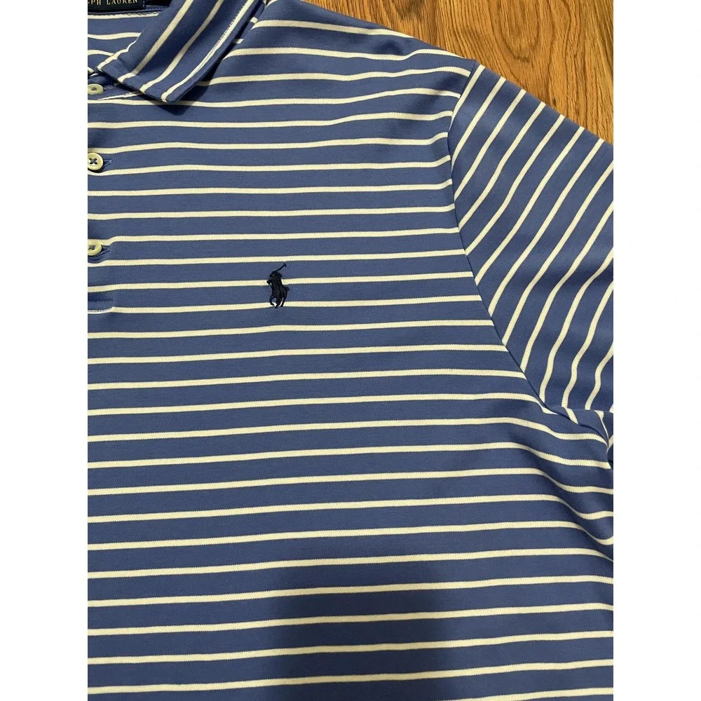 Polo Ralph Lauren Shirt Mens Extra Large Striped Embroidered Pony